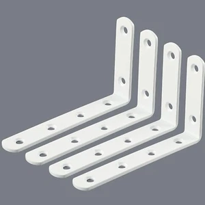 Escuadras Estanterias, Soportes Pared, Acero Inoxidable 90° - 4 Pcs - Imagen 1 de 10