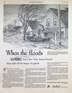 VINTAGE 1950s Print Ad ~ International Nickel Co. ~ Nickel...Your Unseen Friend - Picture 1 of 1
