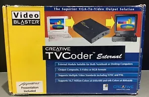 Rare Vintage Creative TvCoder External VGA To Video Output NTSC PAL Retro VTG - Picture 1 of 23