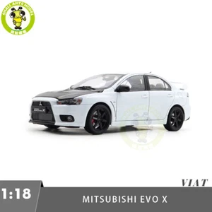 1/18 Mitsubishi Lancer EVO X 10 White Carbon Hood TE37 Diecast Model Car - Picture 1 of 17