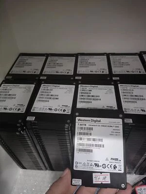 WD SN640 7.68TB NVME U.2 PCIE SSD WUS4BB076D7P3E3 OTS1930 Ultrastar 100% Health - Bild 1 von 4