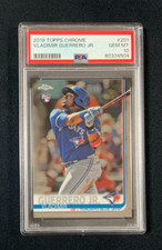 2019 Topps Chrome Baseball Card #201 Vladimir Guerrero Jr Rookie Graded PSA 10