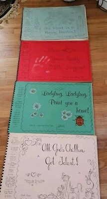 Lot Of 4 Vtg 1960s/1970s Unused Jean Wortham Oversized Painting/Coloring Books  - Image 1 of 4
