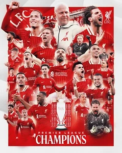 LIVERPOOL FC SOCCER FOOTBALL CHAMPION TEAM POSTER,FREE POST,1 - Picture 1 of 1