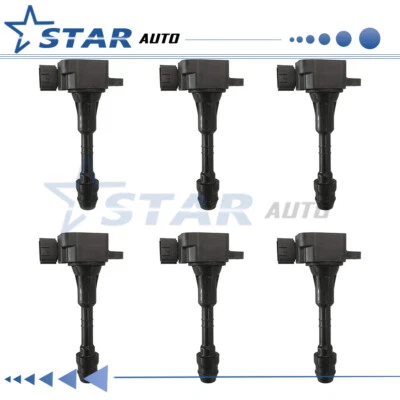 Cantidad (6) bobinas de encendido UF349 para Infiniti I35 2003-2004 bobina de encendido V6 3,5 L Foto 1 de 4