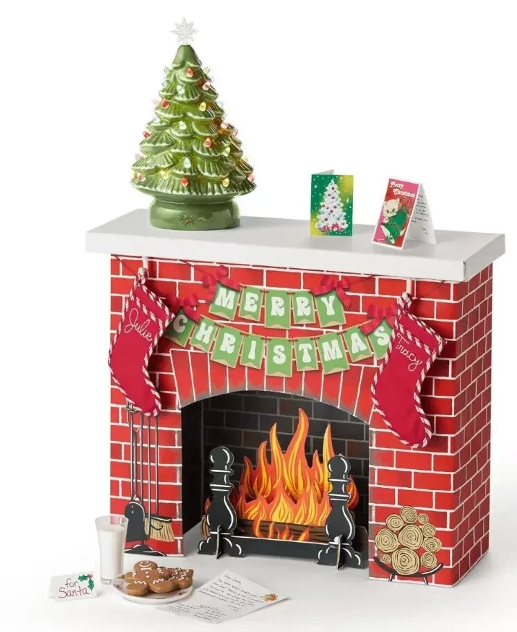 American Girl Julie Velvet Pink 1974 Christmas Outfit Dress Shoes Tights Bow