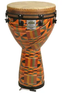 Remo Key Tuned Djembe 14" Diameter, 25" Height in Fabric Kintekloth - Picture 1 of 1