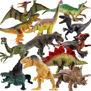 Dinosaur Toys for Kids 3-5, 12 Pack Realistic Plastic Dinosaur Figure Set Includ - Picture 1 of 12