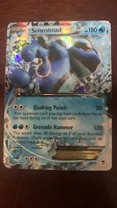 Pokémon TCG Seismitoad Furious Fists 20/111 Holo Holo Rare EX - Picture 1 of 2