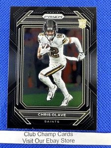 2022 #PB-14 Chris Olave Panini Chronicles Prizm Black Football Saints RC - Picture 1 of 2