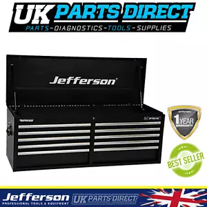 Jefferson Black 12 Drawer Top Tool Chest Box - Ball Bearing Runners - Picture 1 of 2