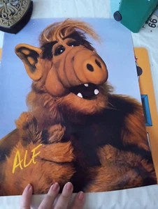 1980s ALF Poster with his Signature Autograph TV Comedy Show - Bild 1 von 5