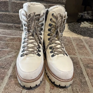 Blondo Natasia Waterproof Winter Boots, Bone Leather Womens Size 8 - Picture 1 of 23