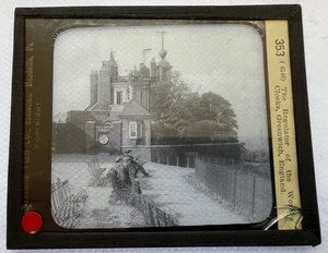 KEYSTONE LINTERNA MÁGICA DIAPOSITIVA 353 REGULADOR DE RELOJES, GREENWICH INGLATERRA AÑOS 20 - Imagen 1 de 2
