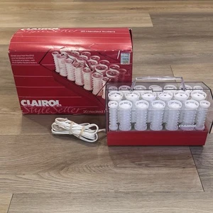 Vintage 1985 Clairol Style Setter Hot Heated Rollers Curlers C-20R Tested Works - Picture 1 of 10