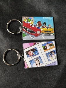Dragon Ball Z Acrylic Keychain 2-Pack Random Characters Goku Piccolo Chichi - Picture 1 of 2