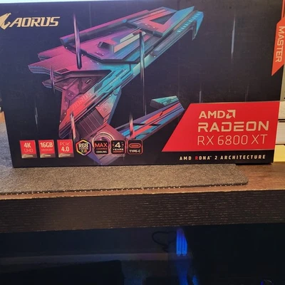 AMD Radeon RX 6800 XT 16GB Gigabyte AORUS Master VR-Ready Graphics Card - Image 1 of 4