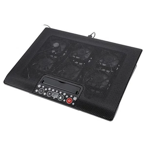 Laptop Cooler Cooling Pad Base USB 6 Fans Adjustable Angle Mounts Stand 17 O FY - Afbeelding 1 van 10