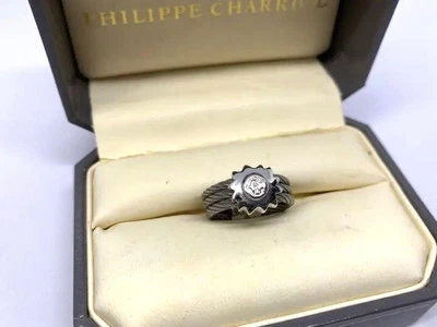 Anillo Philippe Charriol Vintage Todo Alambre Talla Libre Plata 11.5+ Estado B Foto 1 de 4