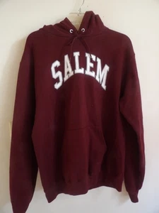 Champion Salem College Women’s Burgundy Hoodie Sweatshirt size M - Picture 1 of 3