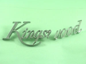 1969-1972 Chevrolet Kingswood Wagon new BROKEN quarter nameplate 9616495 - Picture 1 of 3