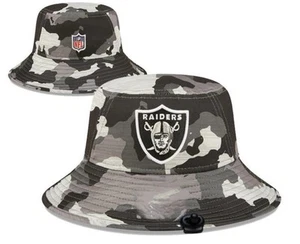 Las Vegas Raiders Buckethat verstellbare Passform gesticktes Logo schneller Versand - Bild 1 von 2