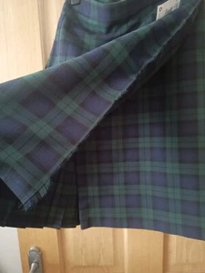 Scots skirt,navy and green,new,John Hall - Picture 1 of 9