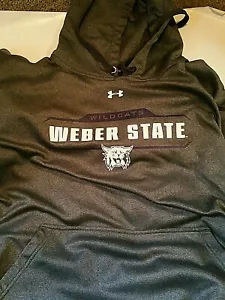 Weber State Wildcats NCAA Under Armour XXL Pullover Hoodie Damian Lillard hoop - Picture 1 of 9