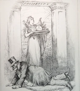 Thomas Nast Political Satire Our Stumbling Block Art Print Bookplate 82 - Imagen 1 de 3