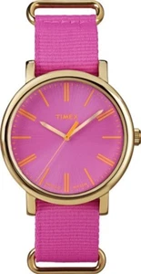 Timex Orologio Originale Classic T2P364 Fucsia da Polso Donna con Luce Color Oro - Foto 1 di 1