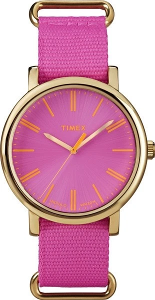 Timex Orologio Originale Classic T2P364 Fucsia da Polso Donna con Luce Color Oro - Immagine 1 di 1