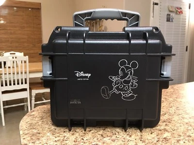 Invicta (3)Three Slot Impact Resistant Blk Disney Dive Collector Case Watch Box - Image 1 of 4