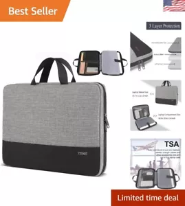 Lightweight 15.6 Inch Laptop Case with Organizer Pocket for Pro Men & Women - Picture 1 of 10