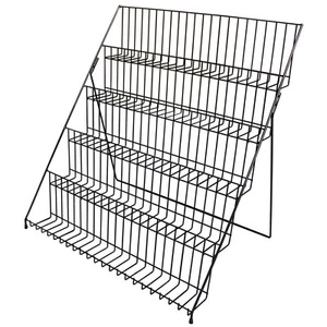 GERSO Greeting Card Exhibition Stand, Folding, Lightweight, Black Painted - Picture 1 of 4