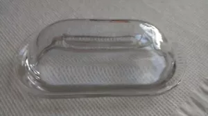 Covered Anchor Hocking Savannah Clear Glass Butter Dish EUC - Picture 1 of 5