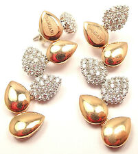 New! Authentic Damiani Antera Yellow/White Gold Diamond Earrings
