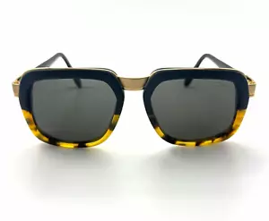 Cazal 616/3 Sunglasses 92 Matte Black Yellow Tortoise Matte Gold 56mm - Picture 1 of 8