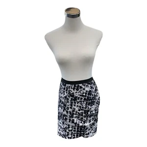 BCBG Maxazria Lined Skirts Size XS Above Knee Black/Gray/White - Picture 1 of 3