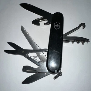 Victorinox Huntsman 91mm Swiss Army Knife #3662 Black - Picture 1 of 13