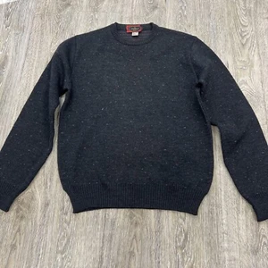 Vintage Library Wool Sweater Mens Size Medium Preppy Academic Grandpa Cosby - Picture 1 of 10