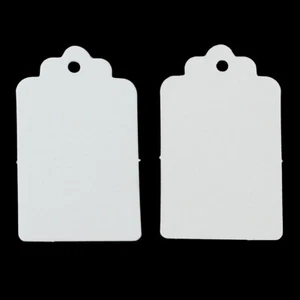 25 Gift Tags 5x7 CM Miniblings Present Labels Charm White - Picture 1 of 4