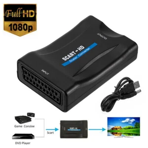 Scart zu HDMI Konverter Adapter Composite Video Audio Adapter SKYBOX DVD 1080P - Bild 1 von 11
