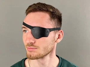 Leather Eye Patch, Eye Patch, Man Eye Patch, Woman Eye Patch - Picture 1 of 11