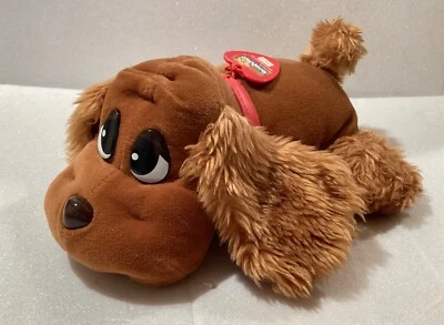 Jakks Pacific 2000 Animado Ladrando Cola Meneando Marrón LIBRA CACHORRO Cuello Rojo Foto 1 de 4