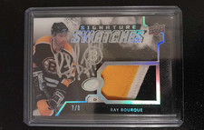 2021-22 Upper Deck Ice Ray Bourque Signature Swatches Jersey Patch Auto /8