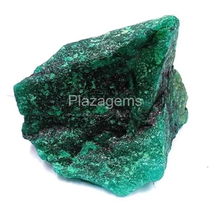 NATURAL CERTIFIED 5300 CT GREEN EMERALD COLOMBIA UNCUT ROUGH LOOSE GEMSTONE EKM - Picture 1 of 11
