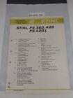 Genuine Stihl FS 360, 420, FS 420 L Spare Parts List Manual 1999-08