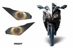 Headlight Eye Graphics Kit Decal Cover For Kawasaki Ninja 300 2012-2014 FRIGHT - Picture 1 of 1