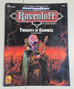 Advanced Dungeons & Dragons Ravenloft Thoughts of Darkness mit Kartenmodul 1992 - Bild 1 von 9