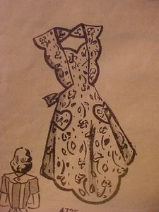 Vintage Anne Adams Lady's Apron Pattern 4725 Sz Medium - Picture 1 of 3
